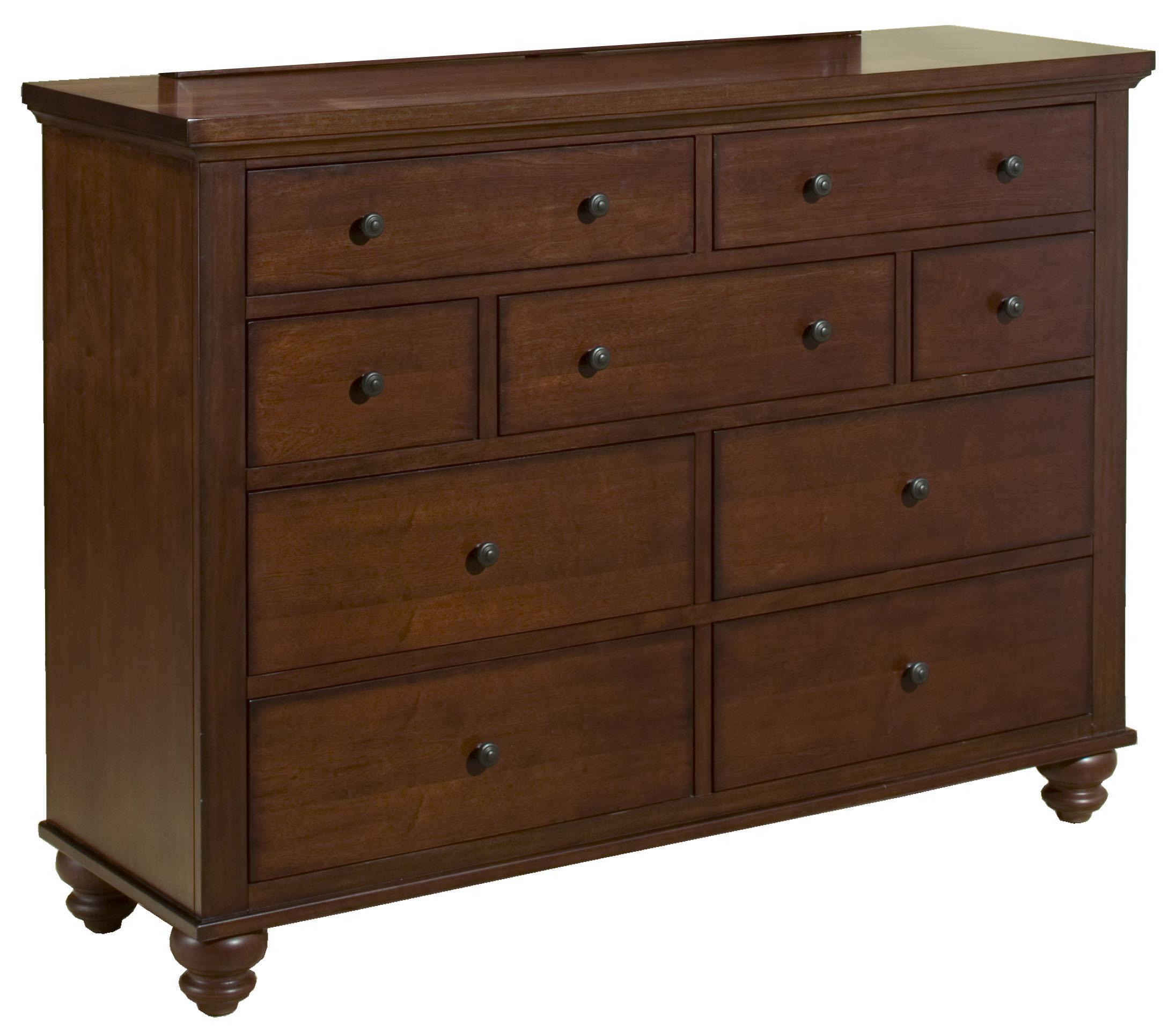 Aspenhome Cambridge 9Drawer Chesser Walker's Furniture Dressers
